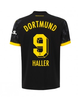 Moški Nogometna dresi replika Borussia Dortmund Sebastien Haller #9 Gostujoči 2023-24 Kratek rokav
